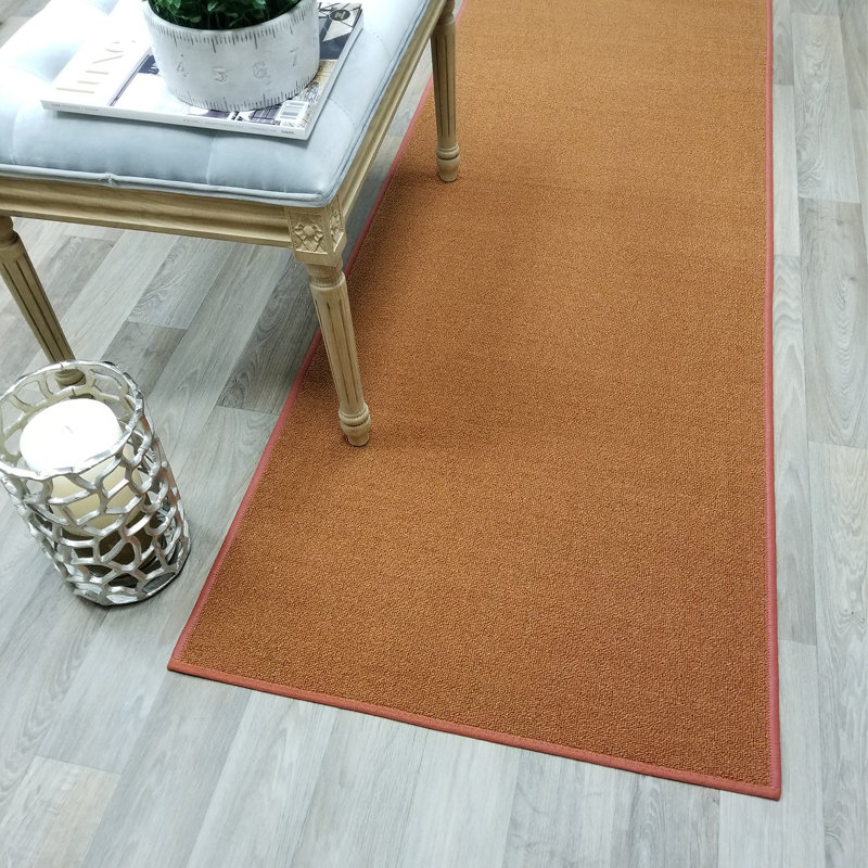 Charlton Home® Barksdale Looped/Hooked Performance Orange Rug & Reviews Wayfair